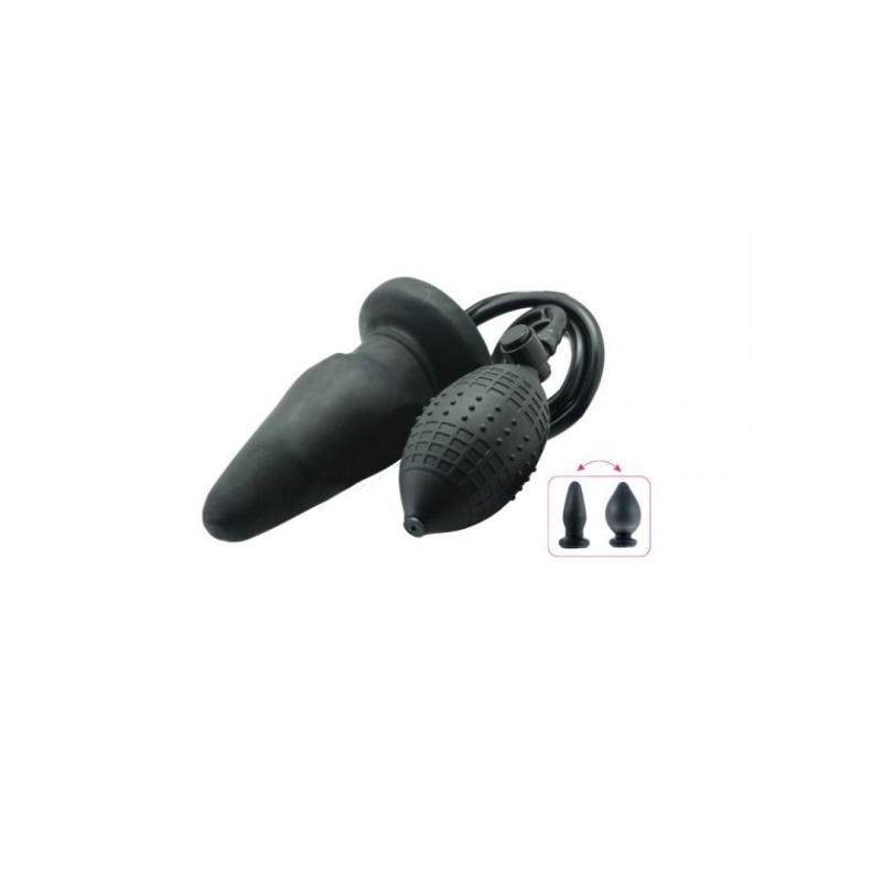 Pompowany korek analny Inflatable Anal Plug L 14 cm x 5 cm - 3