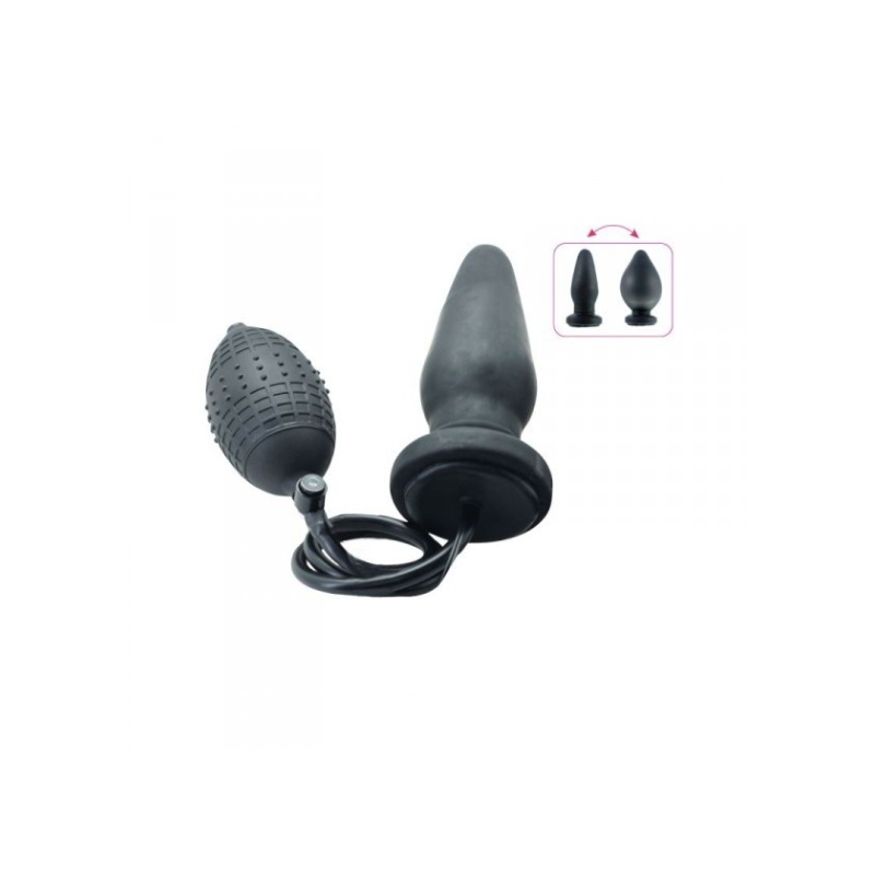 Pompowany korek analny Inflatable Anal Plug L 14 cm x 5 cm - 4