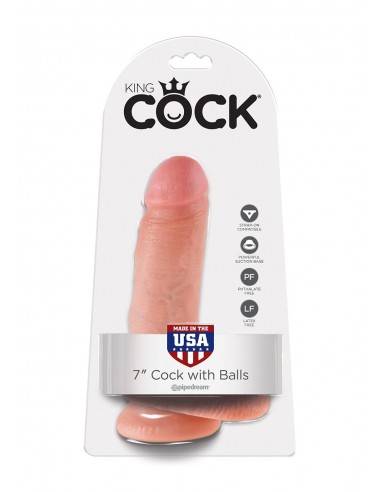 Dildo Realistyczne z Jądrami 7 Inch Flesh - Dilda realistyczne - 2