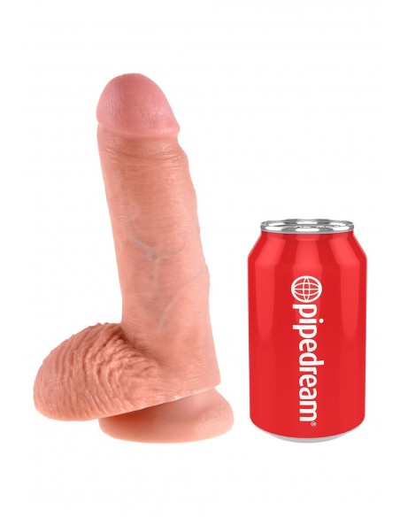 Dildo Realistyczne z Jądrami 7 Inch Flesh - Dilda realistyczne - 3