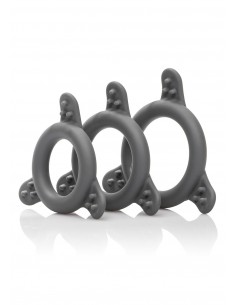 Zestaw pierścieni erekcyjnych Pro Series Silicone Ring Set - Pierścienie erekcyjne niewibrujące - 1