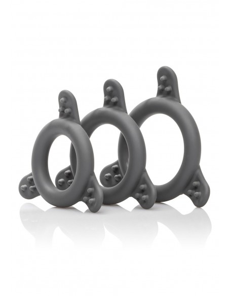 Zestaw pierścieni erekcyjnych Pro Series Silicone Ring Set - Pierścienie erekcyjne niewibrujące - 1