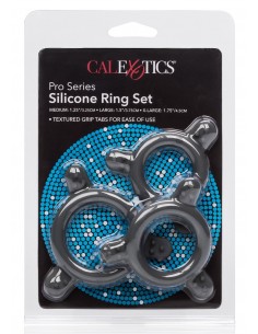 Zestaw pierścieni erekcyjnych Pro Series Silicone Ring Set - Pierścienie erekcyjne niewibrujące - 1 2