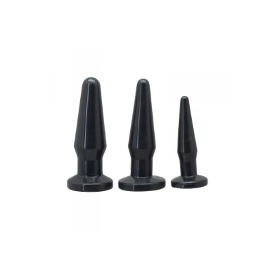 Zestaw korków analnych TPE 3 szt. – progresywne rozmiary (12,4 cm, 12,1 cm, 10 cm) - 1