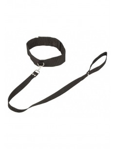 Smycz z obrożą Bondage Collection Collar and Leash One Size - Chokery, obroże i smycze - 1 2