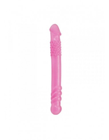 Małe podwójne dildo Toyz4Lovers NERO 25,4 cm Różowe - Dilda podwójne - 1