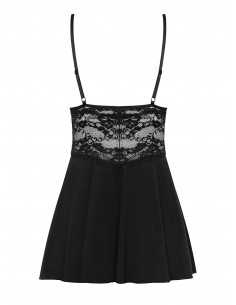 Bielizna nocna 810-Bab-1 Babydoll I Stringi Czarna  S/M - Babydoll - 1 2