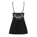 Bielizna nocna 810-Bab-1 Babydoll I Stringi Czarna - 2
