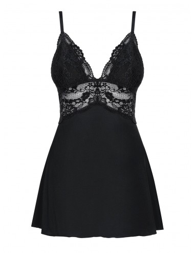 Bielizna nocna 810-Bab-1 Babydoll I Stringi Czarna  S/M - Babydoll - 3