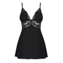 Bielizna nocna 810-Bab-1 Babydoll I Stringi Czarna - 3