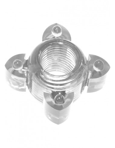 Pierścień na Penisa Cockring Rings Screw White - Pierścienie erekcyjne niewibrujące - 1