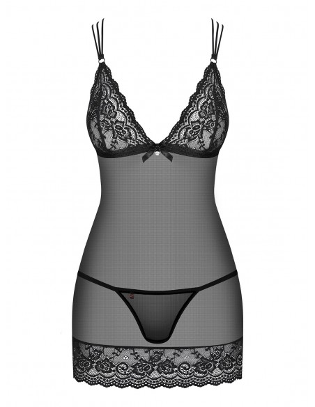 Bielizna Nocna 854-Che-1 Koszulka I Stringi L/Xl - Koszule nocne - 5