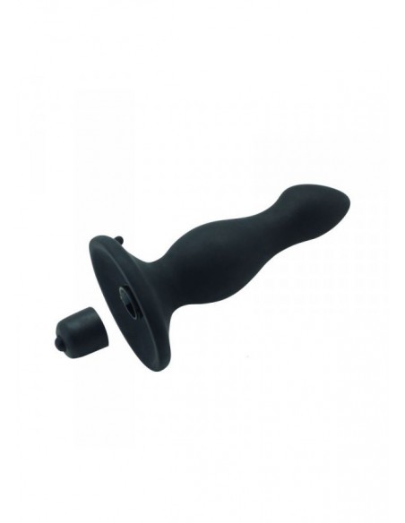 Korek analny wibrujący With Suction Cup - Kulki i korki analne wibrujące - 4