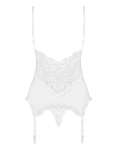 Biały Gorset I Stringi 810-Cor-2 - Komplety bielizny erotycznej - 6