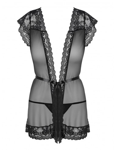 Szlafrok erotyczny 854-Pei-1 Szlafrok I Stringi  S/M - Szlafroki, kimona - 5