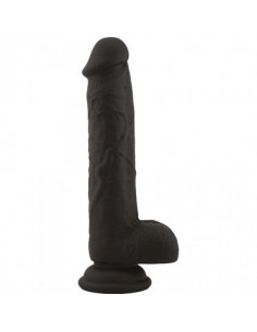 Dildo Fallo Realistico Real Safe Brush Black - Dilda realistyczne - 1