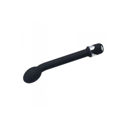 Wibrator punktu G Exquisite Slim Vibe z dużym diamentem 21,9 cm czarny - 1 2
