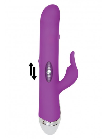 Wibrator Króliczek Dancing Pearl Rabbit Purple - Wibratory Króliczki - 5