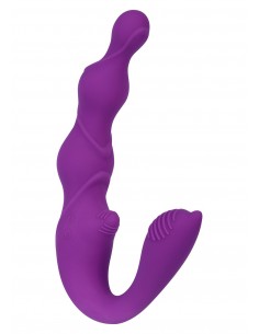 Strapon Z Wibracjami Come Together Pink - Strap-ony, dilda na pasku z wibracją - 1 2