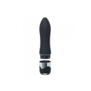 Smukły Wibrator z Dużym Diamentem 16 cm x 3,5 cm Czarny - 4