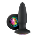 Korek analny Butt Plug GLAMS GEM Tęczowy - 1