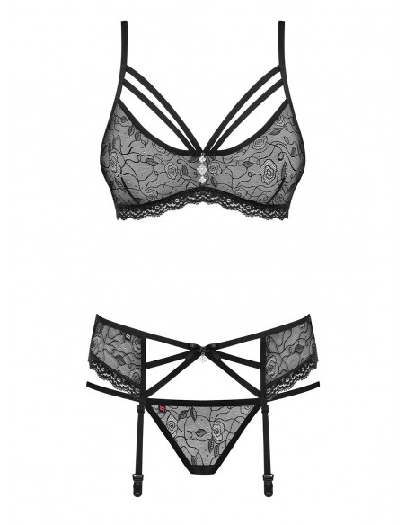 Komplet 3-Częściowy Bielizny Erotycznej 818-Seg-1 S/M - Komplety bielizny erotycznej - 5