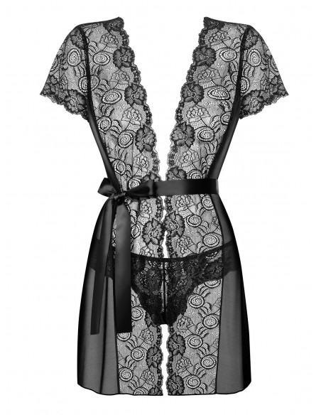 Bielizna Nocna Alluria Peniuar I Stringi  S/M - Koszule nocne - 5