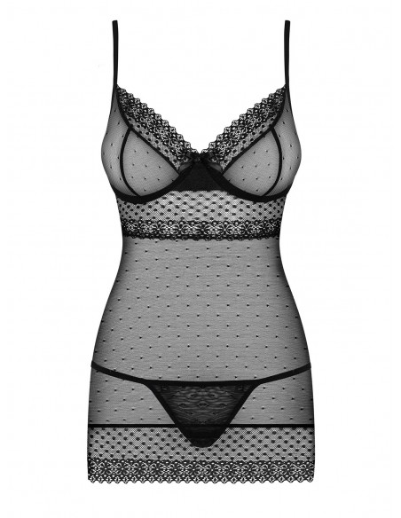 Bielizna Nocna 817-Che-1 Koszulka I Stringi L/Xl - Koszule nocne - 5