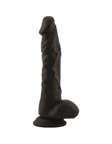 Dildo Fallo Realistico Real Safe Long Stocky Black - Dilda realistyczne - 1