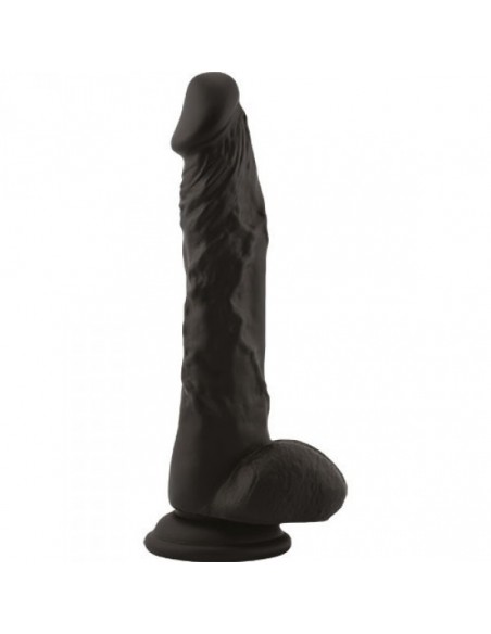 Dildo Fallo Realistico Real Safe Long Stocky Black - Dilda realistyczne - 1