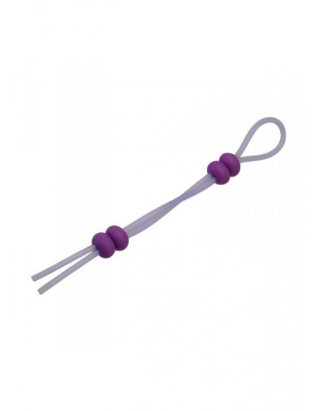 Regulowany Pierścień na Penisa Fioletowy - Pierścienie erekcyjne niewibrujące - 2