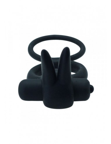 Pierścień na Penisa wibrujący Couple Enhancer Czarny - Pierścienie erekcyjne wibrujące - 3