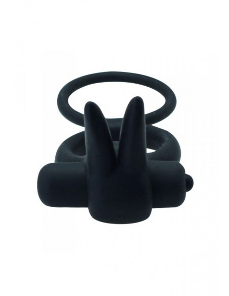 Pierścień na Penisa wibrujący Couple Enhancer Czarny - Pierścienie erekcyjne wibrujące - 3