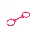 Kajdanki silikonowe Realistic Handcuffs różowe - 1