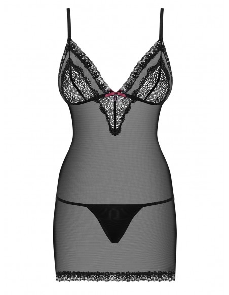 Bielizna Nocna 820-Che-1 Koszulka I Stringi L/Xl - Koszule nocne - 5