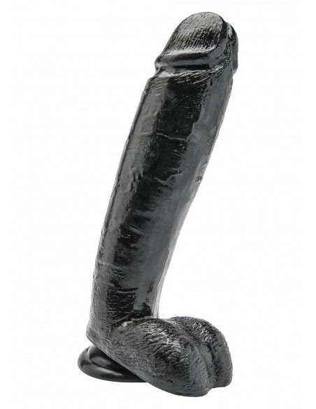 Duże Dildo z Jądrami Cock 10 Inch Balls Black - Dilda realistyczne - 1