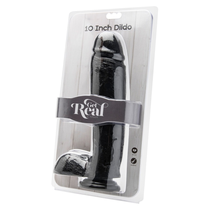 Dildo Get Real 25,5 cm z realistycznym żyłowaniem i jądrami - 2