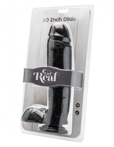 Duże Dildo z Jądrami Cock 10 Inch Balls Black - Dilda realistyczne - 2