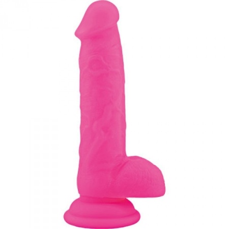 Realistyczne Dildo Silikonowe Real Safe Rod Large Pink 18,5 cm - 1