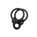 Kajdanki Ergonomiczne Realistic Handcuffs – Silikon, Czarny - 3