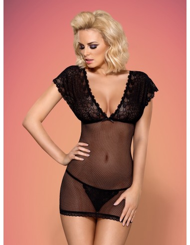 Bielizna Nocna 821-Che-1 Koszulka I Stringi  S/M - Koszule nocne - 3