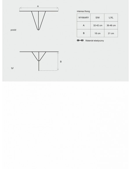 Bielizna erotyczna Intensa Stringi  S/M - Stringi - 7