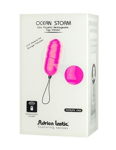 Jajeczko wibrujące Ocean Storm.Pink + Lrs - Wibratory Jajeczka - 1