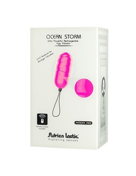 Jajeczko wibrujące Ocean Storm.Pink + Lrs - Wibratory Jajeczka - 1