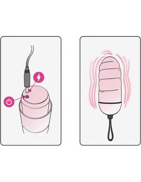 Jajeczko wibrujące Ocean Storm.Pink + Lrs - Wibratory Jajeczka - 3