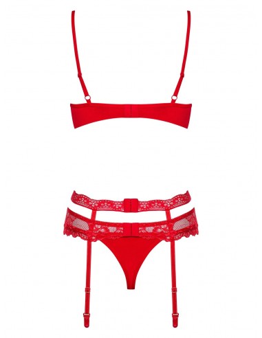Komplet Bielizny Heartina 3-Częściowy  S/M - Komplety bielizny erotycznej - 6