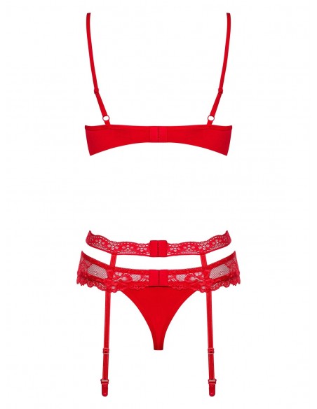 Komplet Bielizny Heartina 3-Częściowy  S/M - Komplety bielizny erotycznej - 6