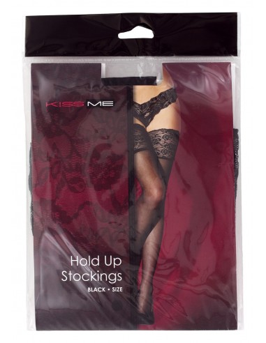 Pończochy Czarne S/M ""Kiss Me"" - Pończochy - 3