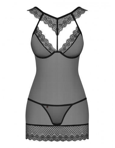 Bielizna Nocna 857-Che-1 Koszulka I Stringi  S/M - Koszule nocne - 5