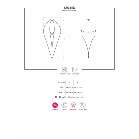 Uwodzicielska bielizna 830-TED-1 body - 8